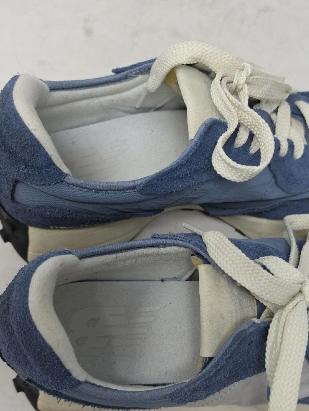 New Balance Shoe 327 Mens Blue Suede Panel Indigo Casual Running U327WCB Size 10